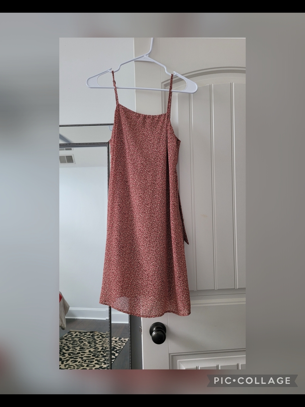 Free People Rust Floral Slip Dress